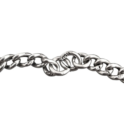 WWI sterling silver vesta case engraved with scrolls, on a Victorian watch curb Albert chain