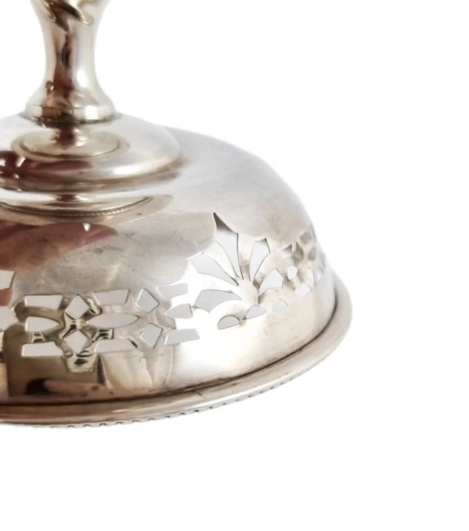Art Deco sterling silver small sweetmeat tazza bowl dish