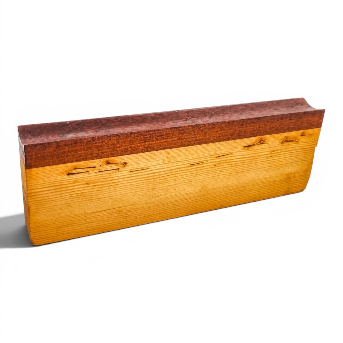 George III mahogany tea caddy, satinwood marquetry