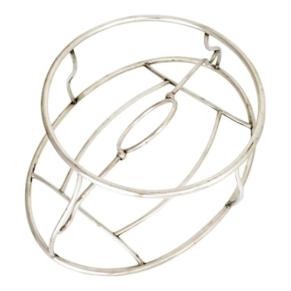 1940's Christofle Gallia silverplated reversible dish warmer / stove heater stand with burner