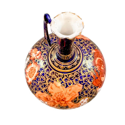 Victorian Royal Crown Derby onion-shaped Imari jug / vase / ewer