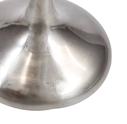 Vintage English sterling silver Kiddush cup with grapevine engraving, Jewish ceremonial goblet, 1969