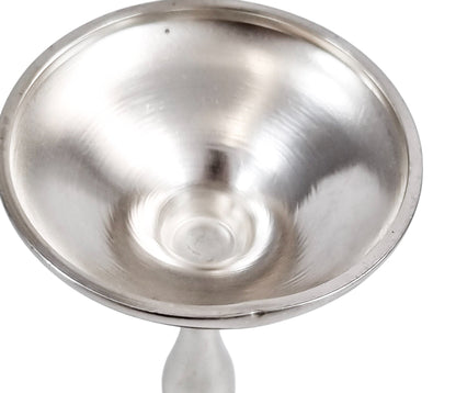 Vintage English sterling silver Kiddush cup with grapevine engraving, Jewish ceremonial goblet, 1969