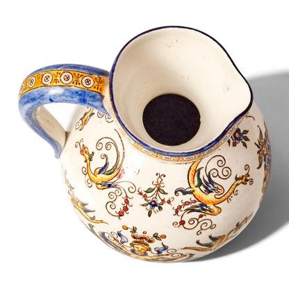 Faïence de Gien Renaissance Revival ewer, c.1880