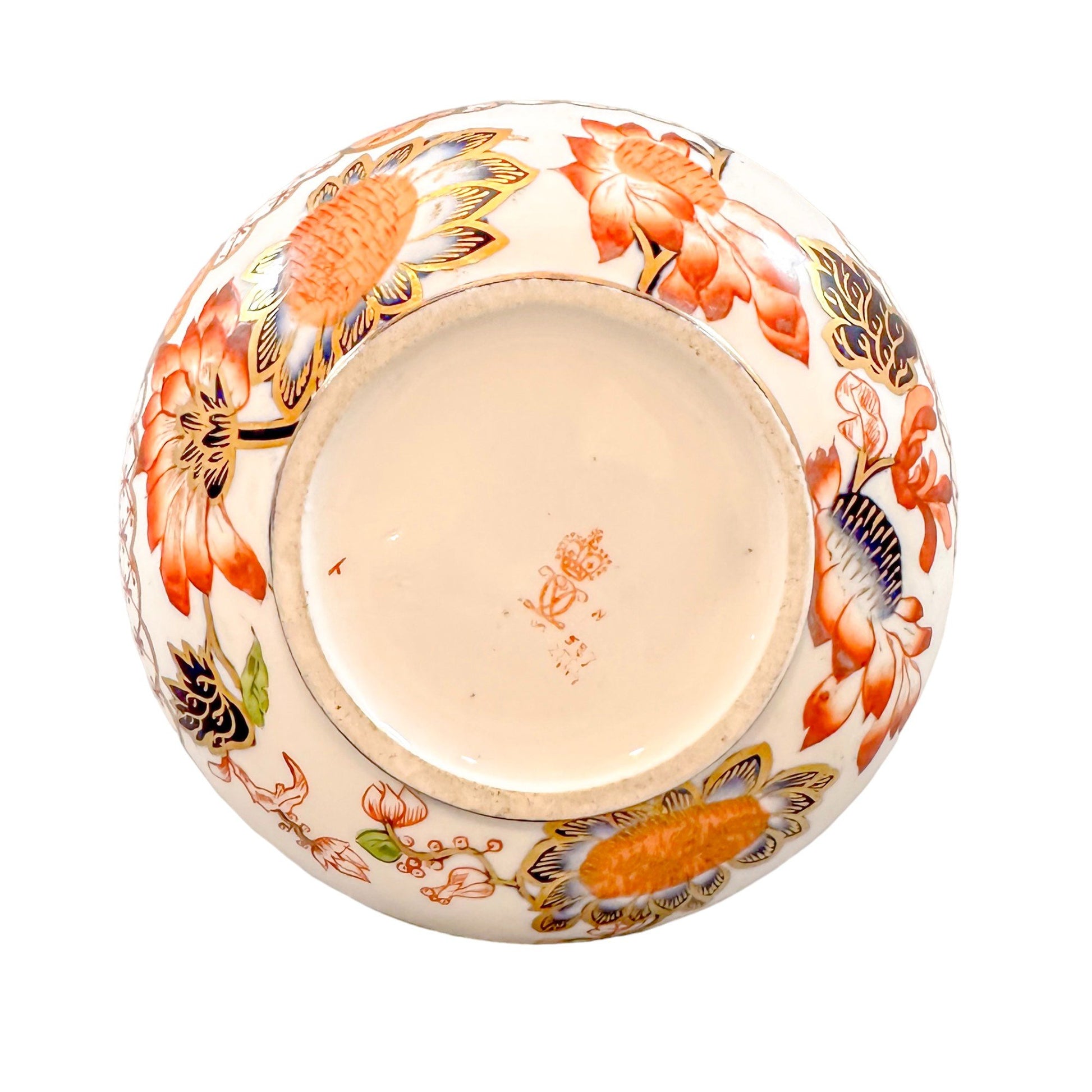 Victorian Royal Crown Derby onion-shaped Imari jug / vase / ewer