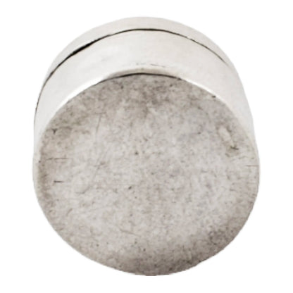 Middle Eastern silver round pill box with lotus flower lid
