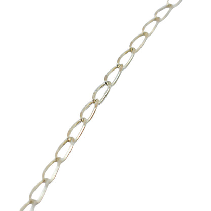 Vintage sterling silver mother of pearl classic teardrop necklace
