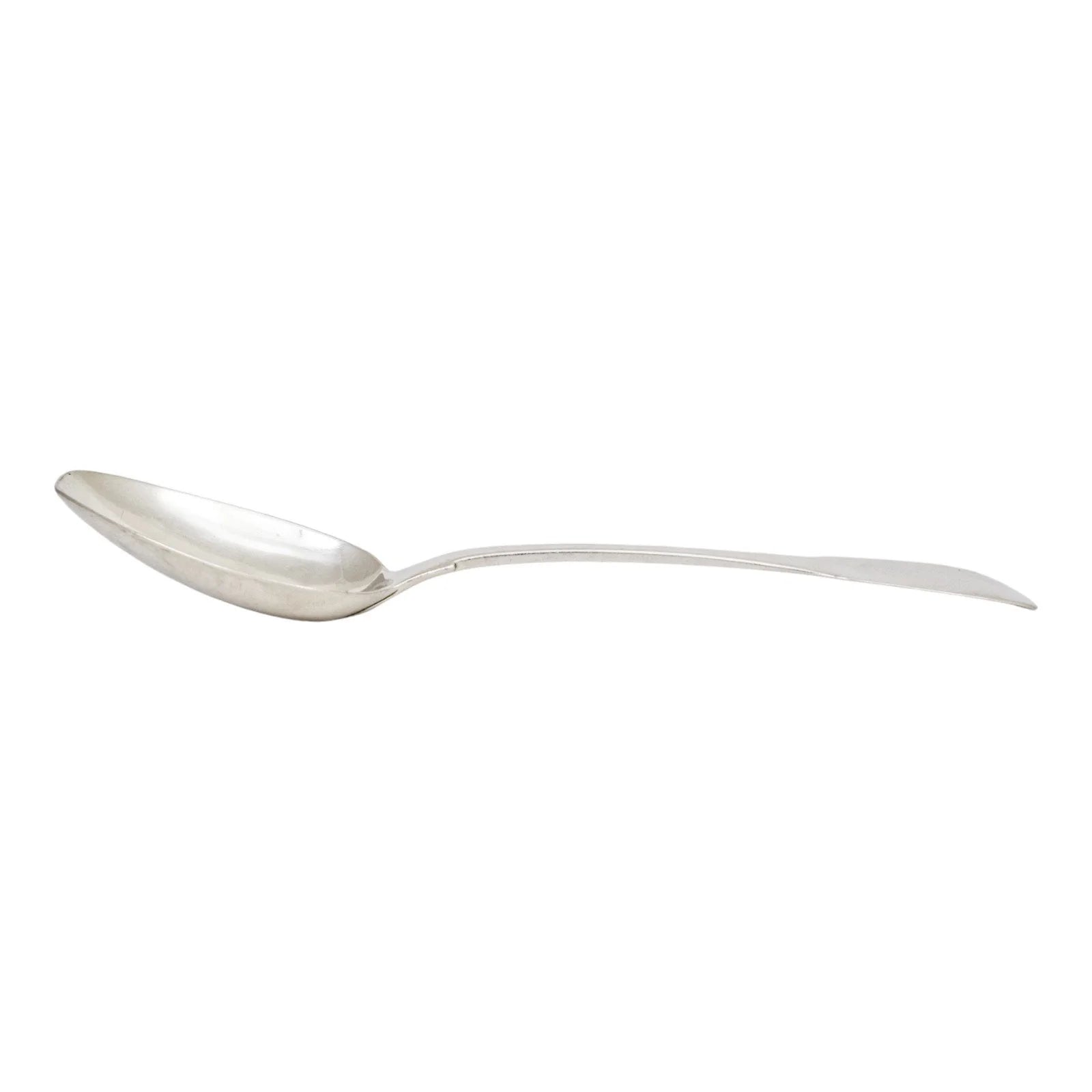 George IV English provincial silver large serving spoon
