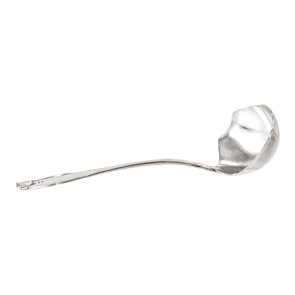 Danish Art Deco solid silver fluted sauce / cream ladle by Grann & Laglye