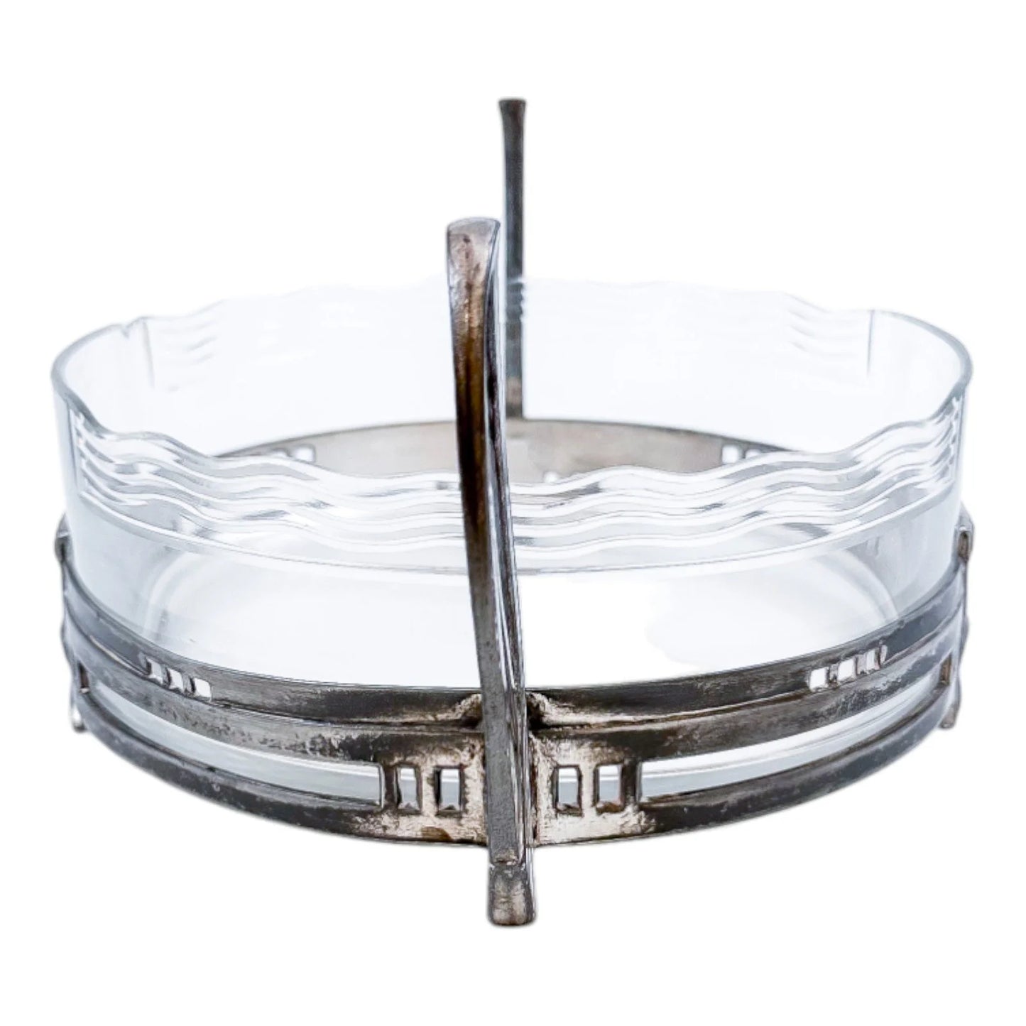 Jugendstil Art Nouveau WMF silver plated and glass centrepiece bowl / planter