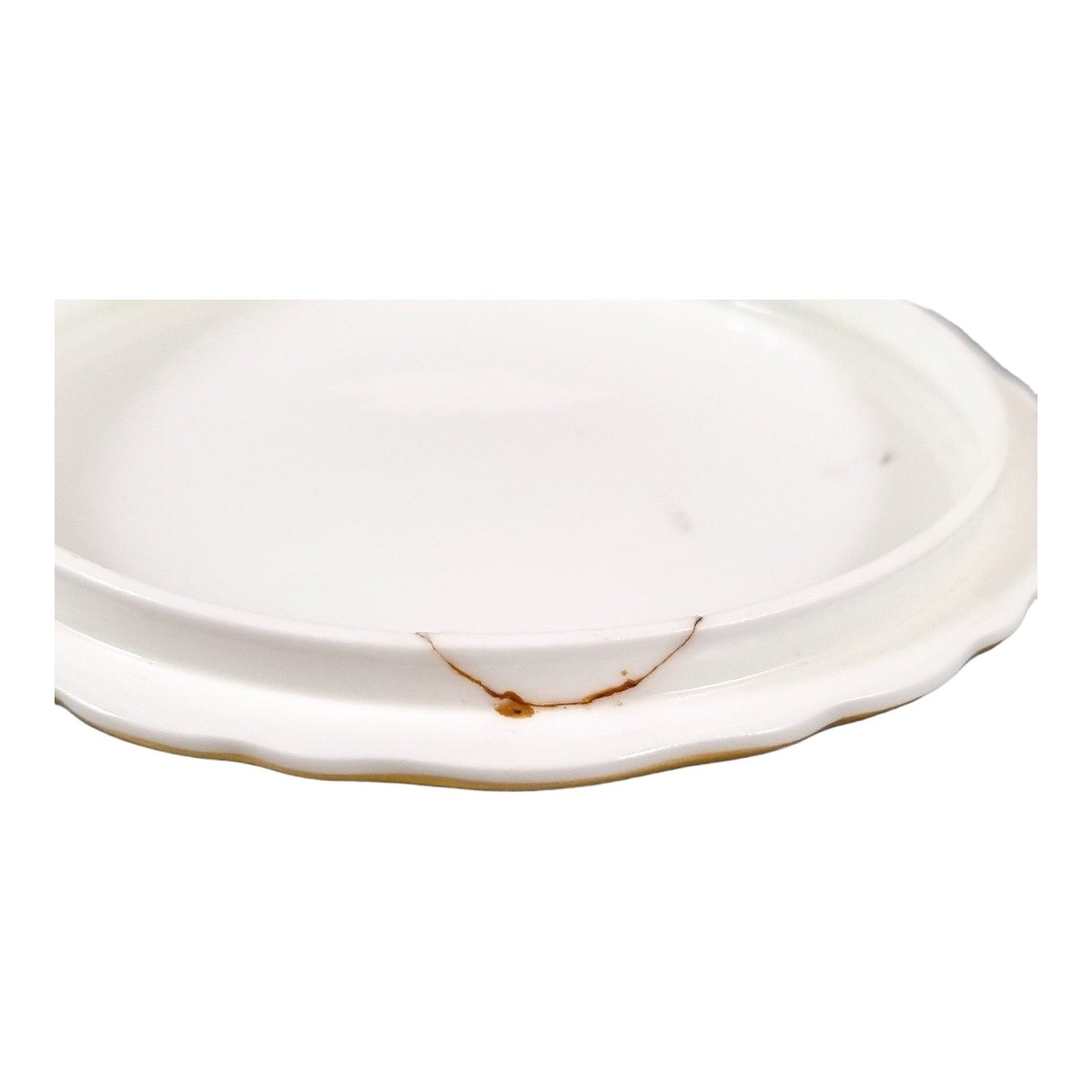 Coalport fine bone china large box hand-painted with gilt acorns and oak leaves