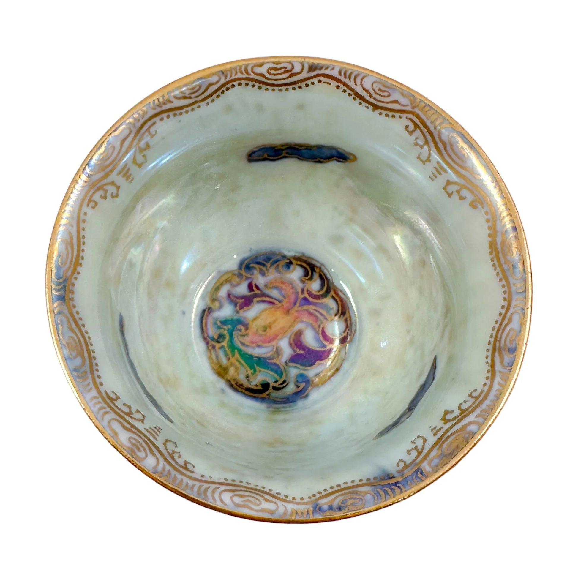 1920's Wedgwood Daisy Makeig-Jones "Dragon chasing pearl of wisdom" bowl