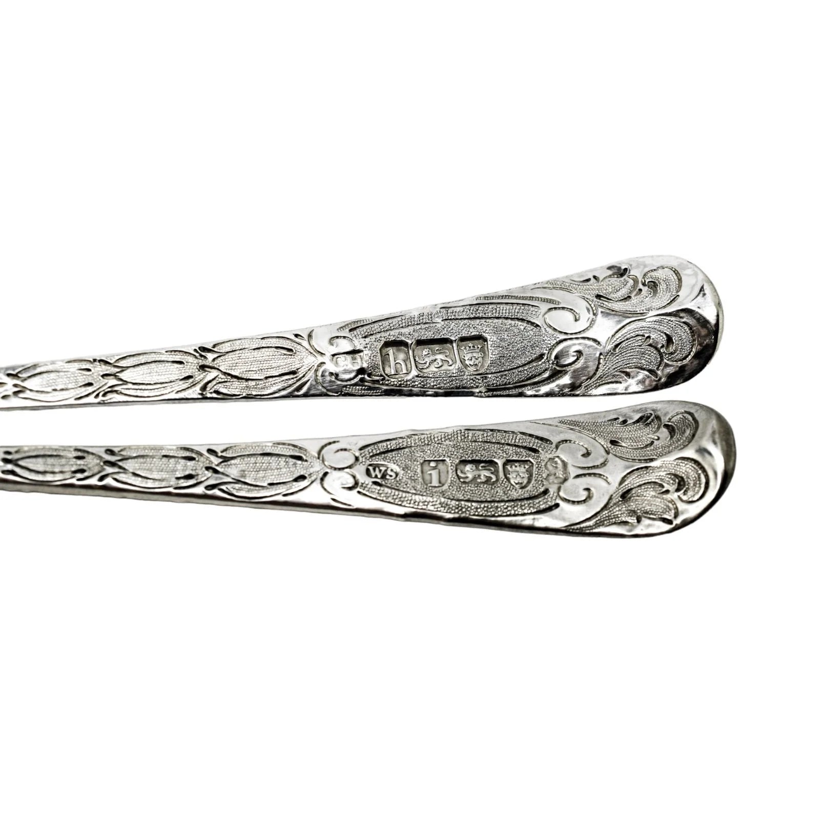George III gilt sterling silver berry spoons, 1783
