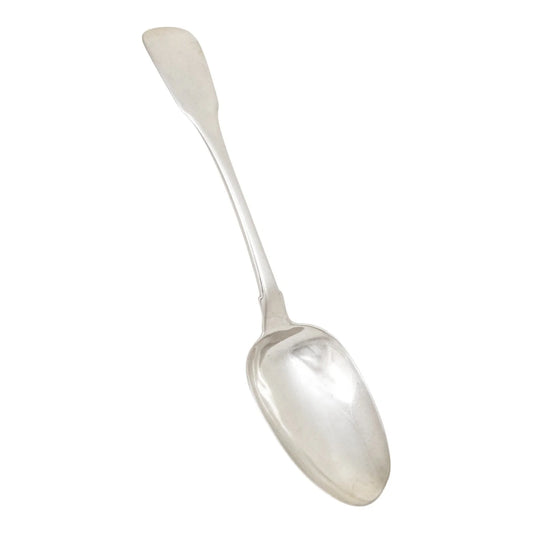 George IV English provincial silver large serving spoon
