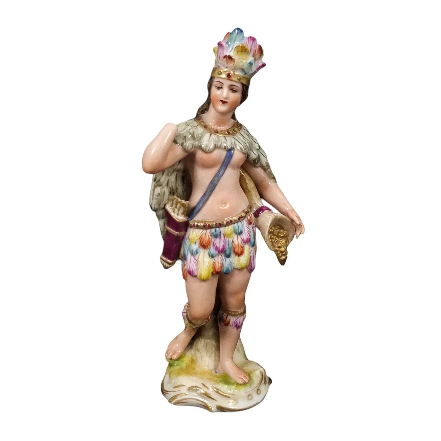Allegorical porcelain figurine of America from “Four Continents” set
