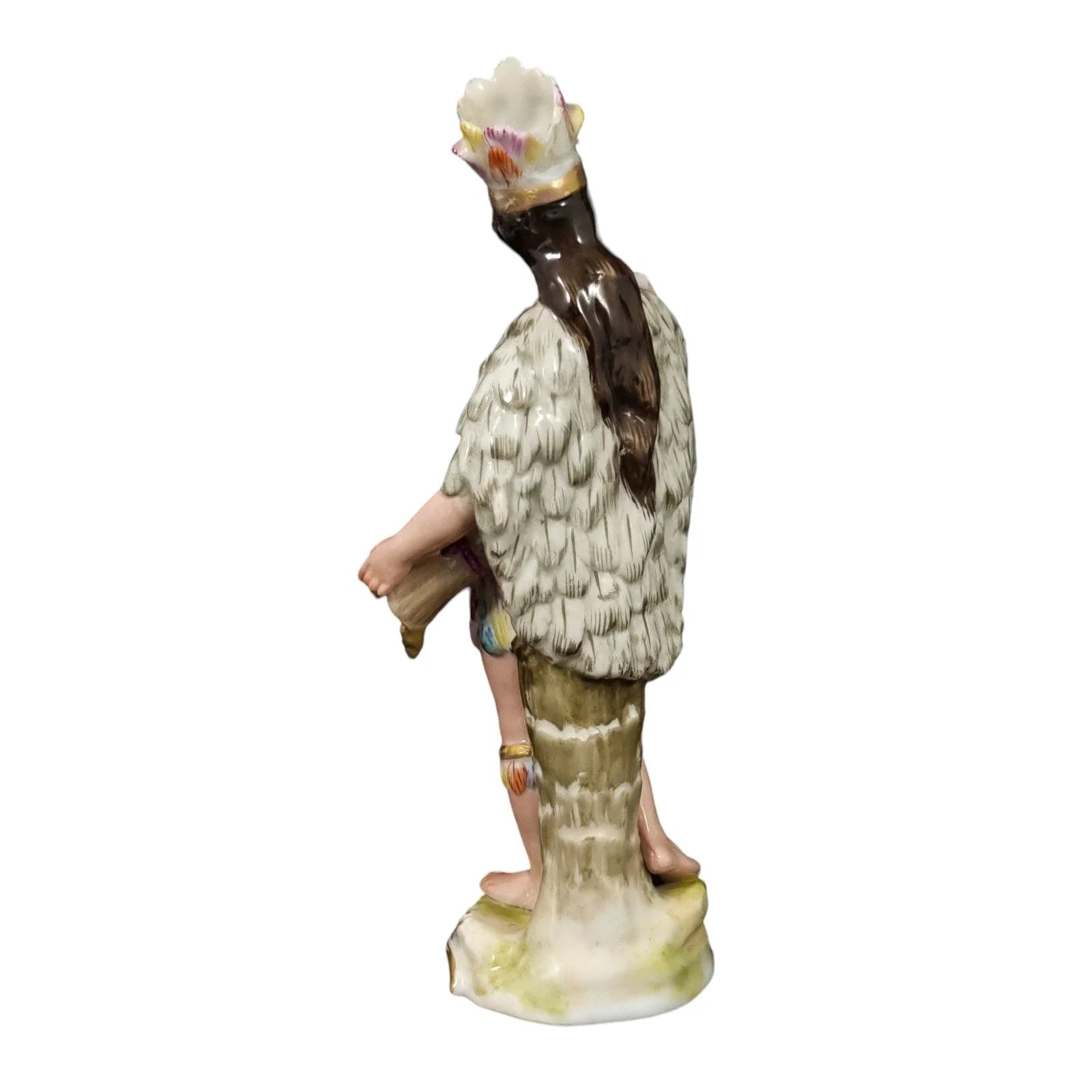 Allegorical porcelain figurine of America from “Four Continents” set