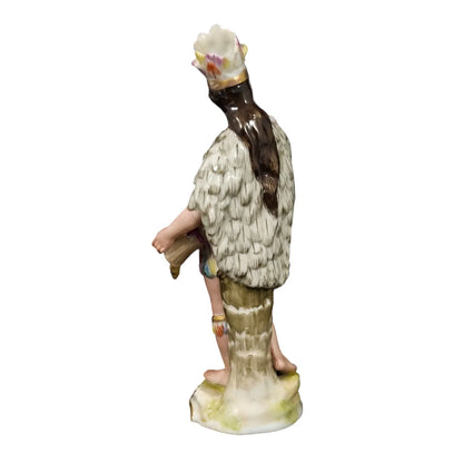 Allegorical porcelain figurine of America from “Four Continents” set