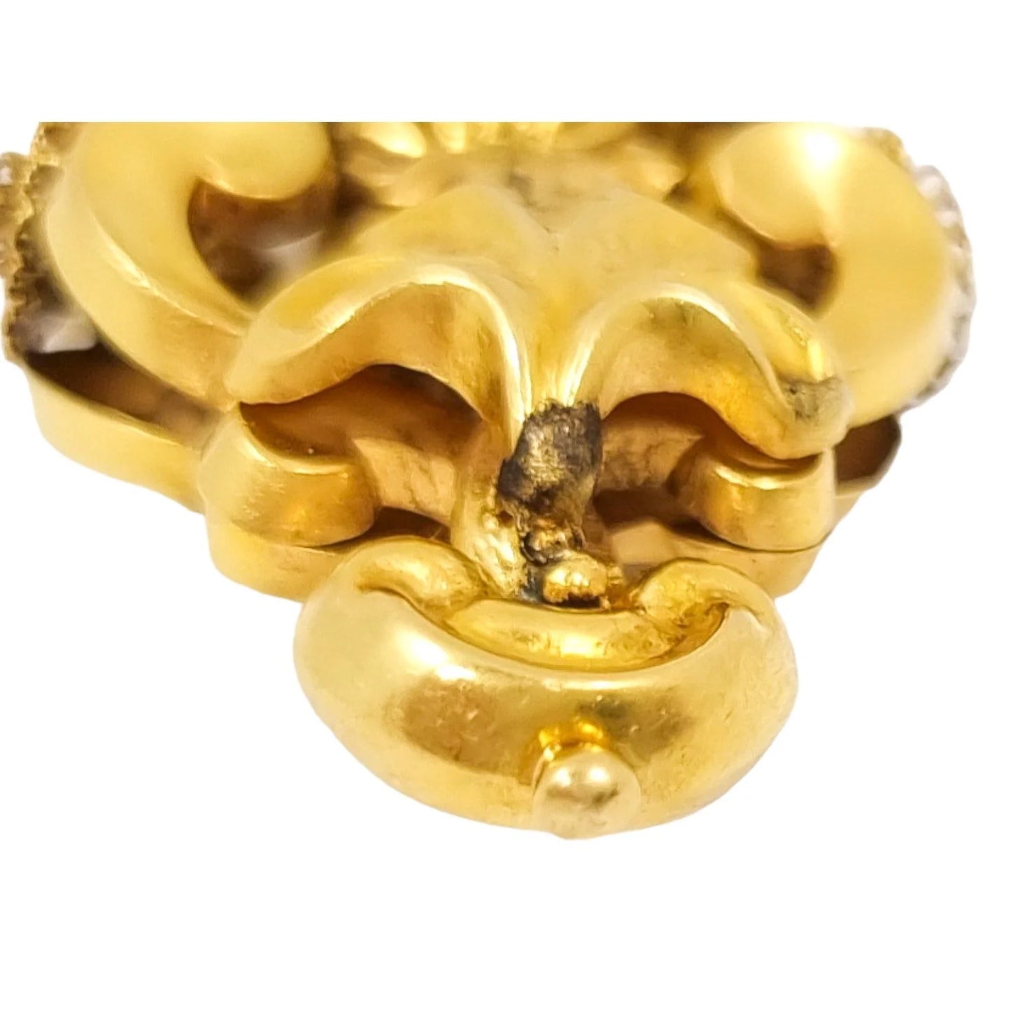 1820’s Georgian pinchbeck gold torpedo chandelier pendant decorated with cannetille and filigree