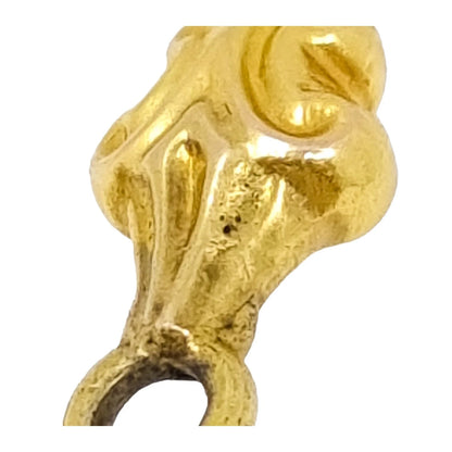 1820’s Georgian pinchbeck gold torpedo chandelier pendant decorated with cannetille and filigree