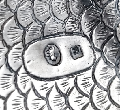 Rare 19th-Century Kutch Indian Silver Dish Modelled as a Fish and Snake, c. 1890