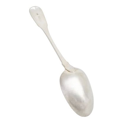George IV English provincial silver large serving spoon