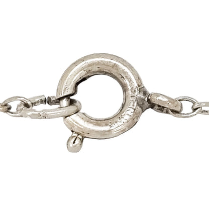 Vintage sterling silver 3D walking tiger pendant necklace on cable chain
