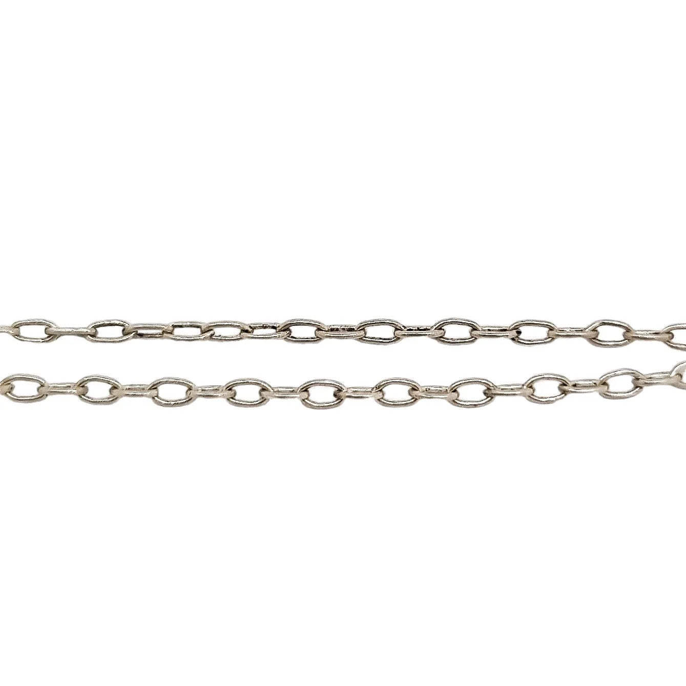 Vintage sterling silver 3D walking tiger pendant necklace on cable chain
