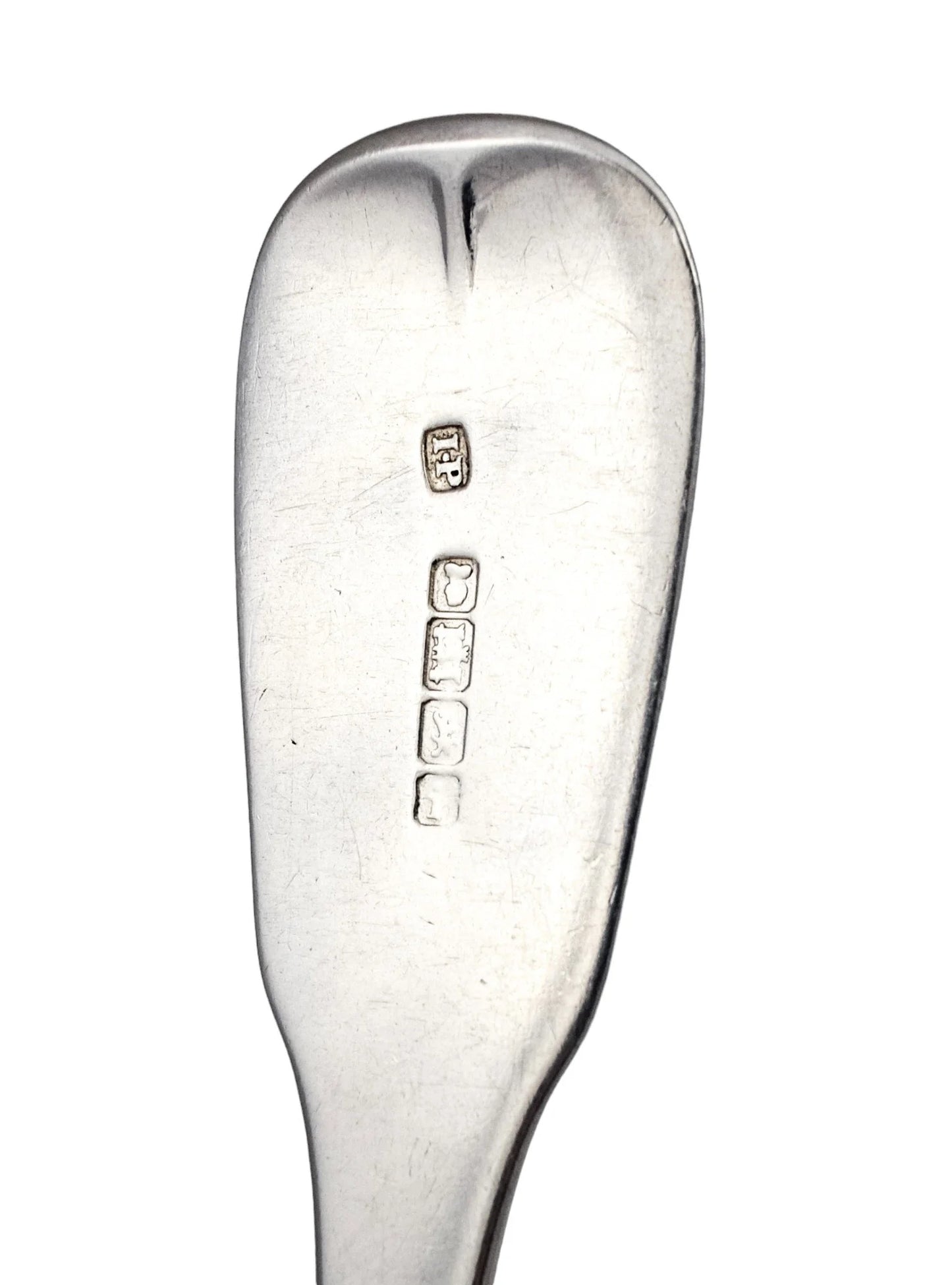 George IV English provincial silver large serving spoon