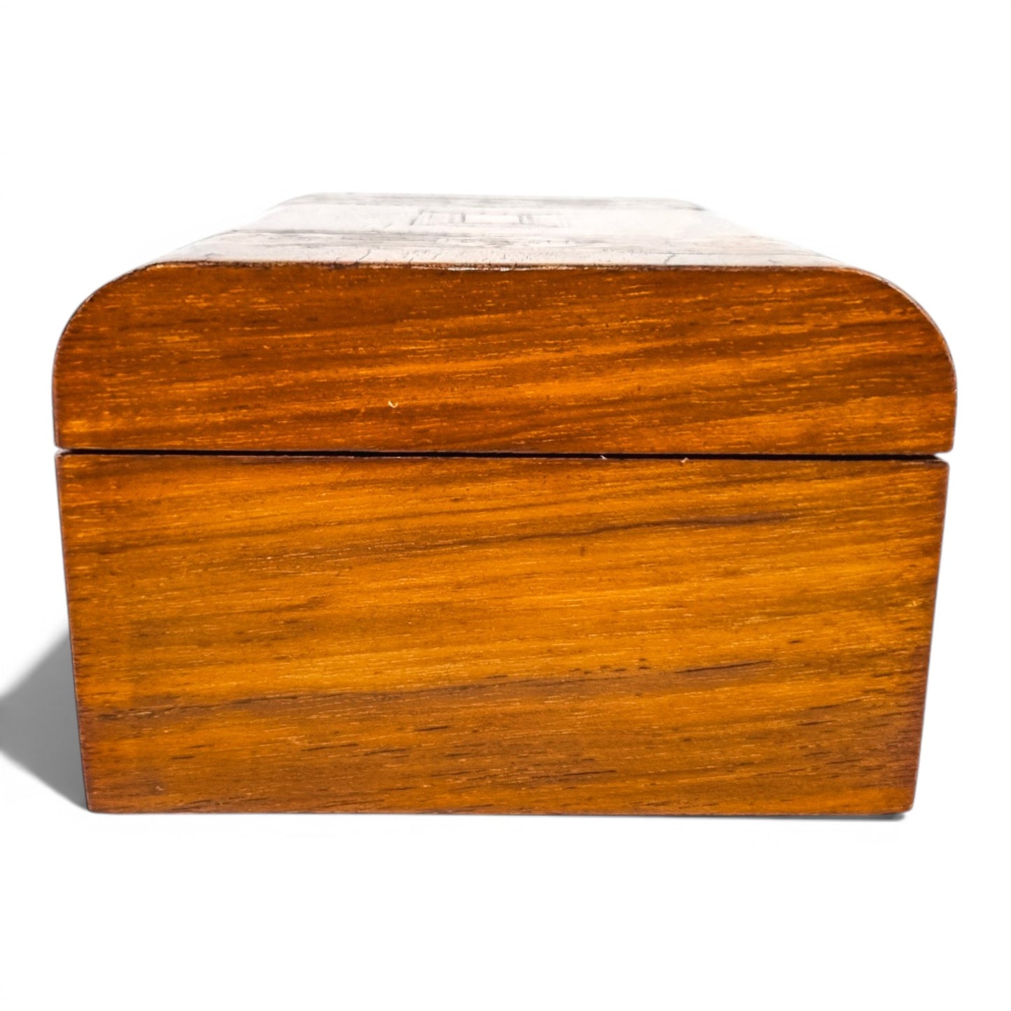 Victorian Tunbridge Ware walnut sewing box, mosaic