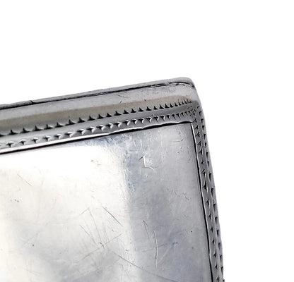 Victorian Chester sterling silver large silk concertina card case, engraved with scrolls