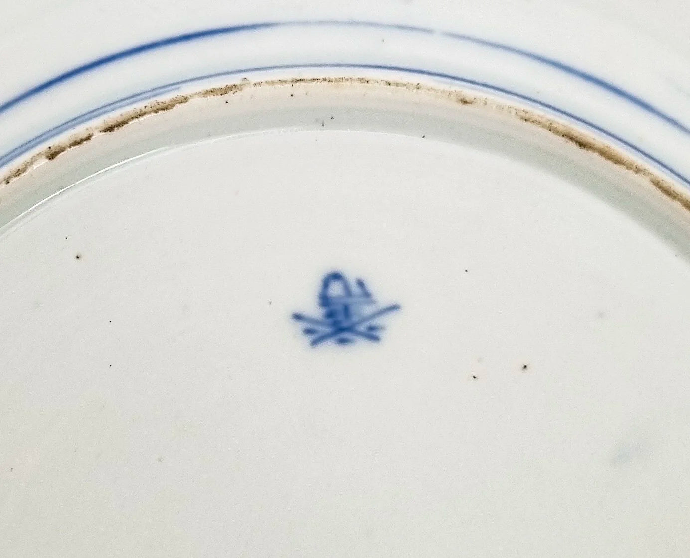 Meiji era Fukagawa Koransha Seiji Kaisha octagonal blue and white porcelain plate