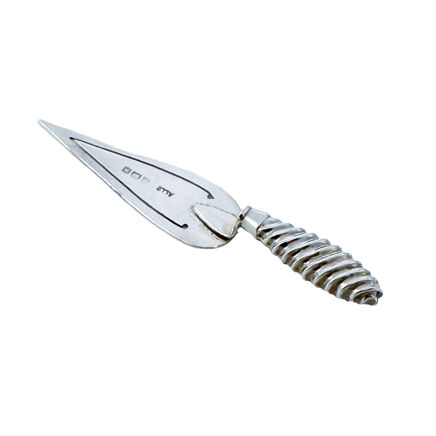 Edwardian sterling silver novelty trowel shaped bookmark page turner