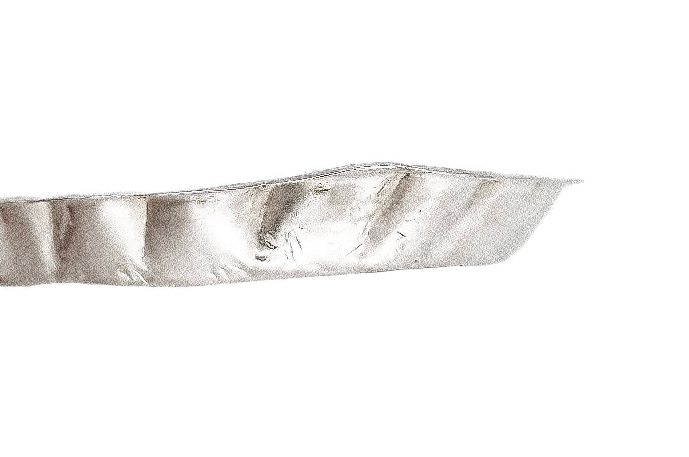 Victorian sterling silver dressing table pin dish tray embossed with scrolls and flowers