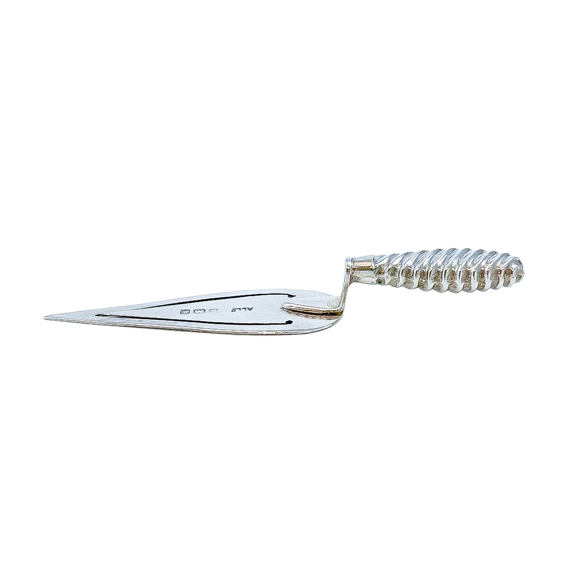 Edwardian sterling silver novelty trowel shaped bookmark page turner