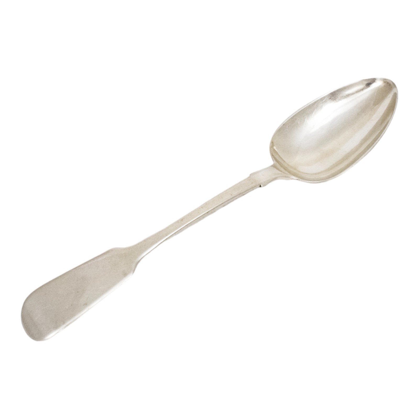 William IV sterling silver large Fiddle serving spoon, Charles Shipway 1835