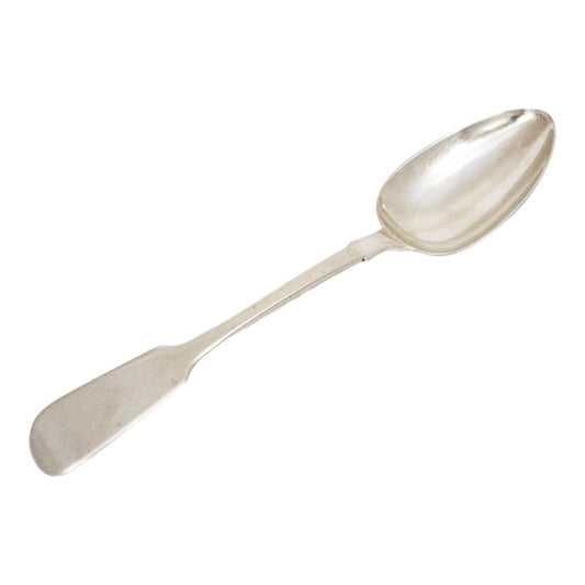 William IV sterling silver large Fiddle serving spoon, Charles Shipway 1835