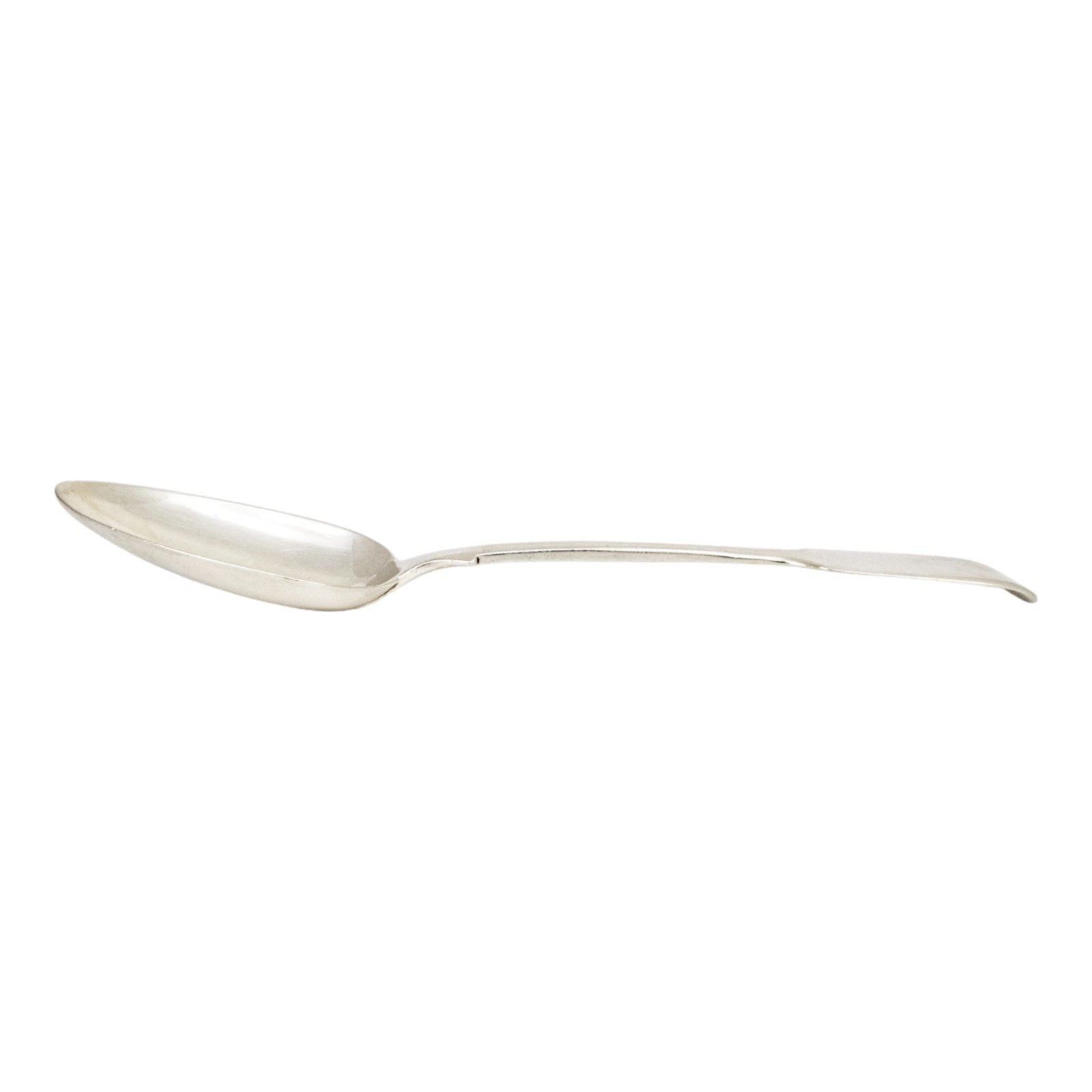 William IV sterling silver large Fiddle serving spoon, Charles Shipway 1835