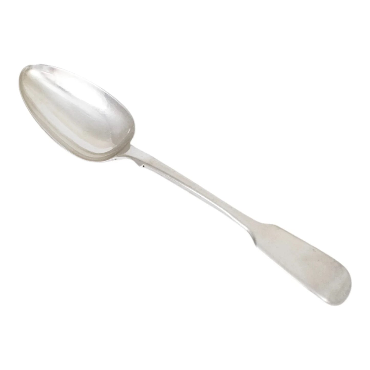 William IV sterling silver large Fiddle serving spoon, Charles Shipway 1835