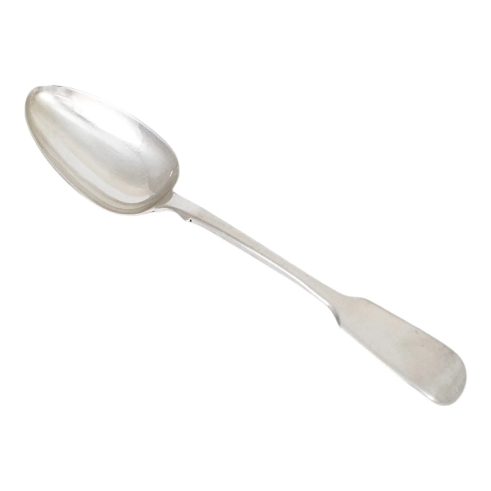 William IV sterling silver large Fiddle serving spoon, Charles Shipway 1835