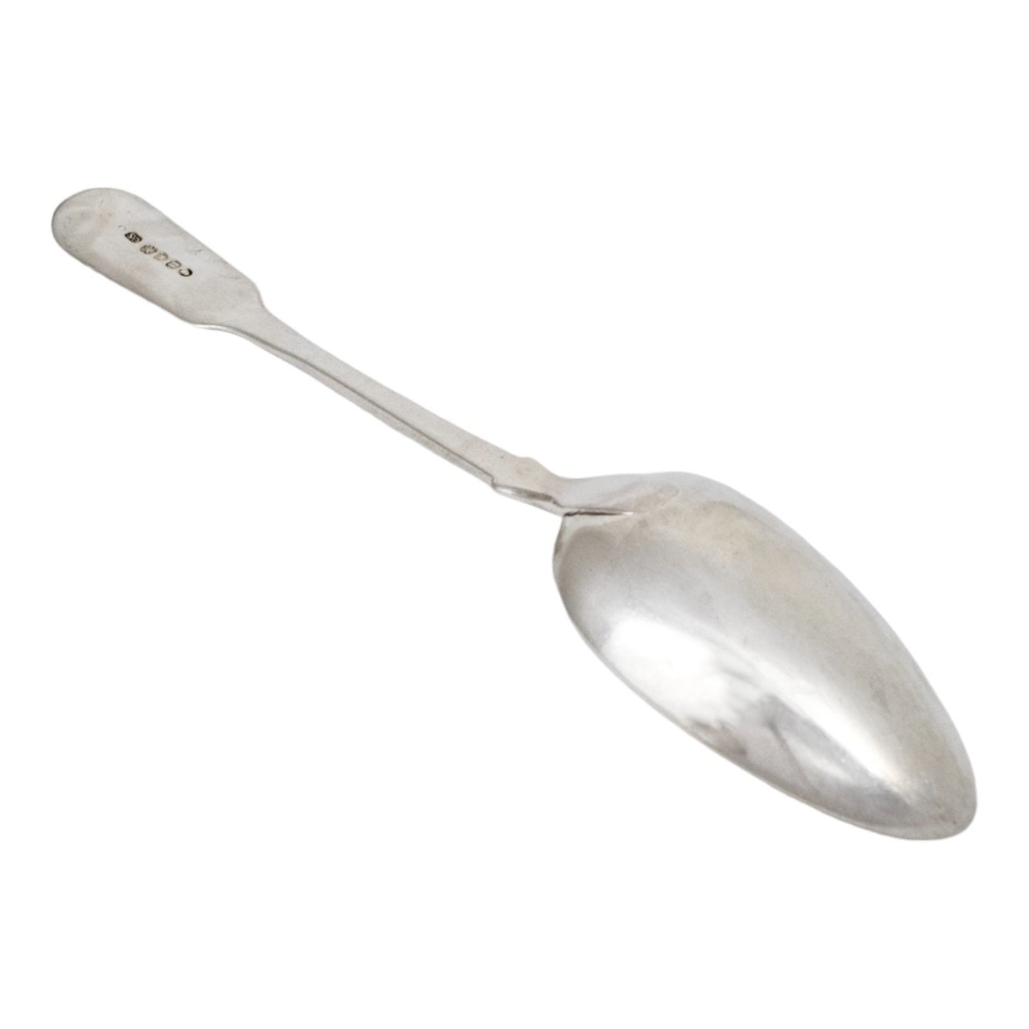 William IV sterling silver large Fiddle serving spoon, Charles Shipway 1835