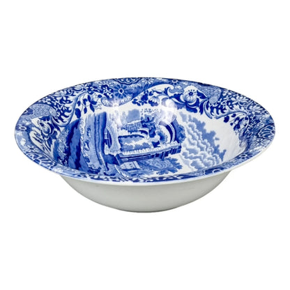 1930’s Copeland Spode porcelain blue “Italian” serving salad bowl