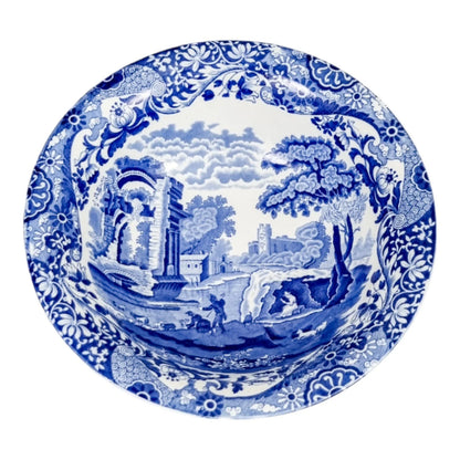 1930’s Copeland Spode porcelain blue “Italian” serving salad bowl