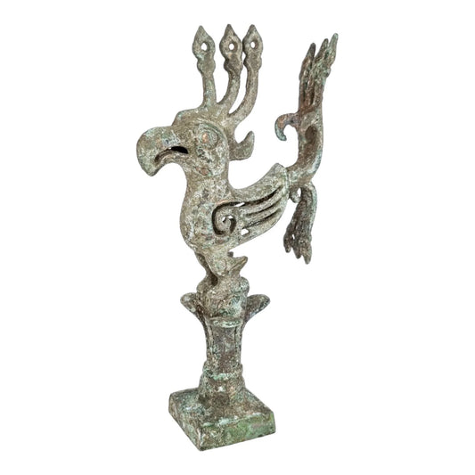Sanxingdui bronze bird phoenix statue Shang dynasty