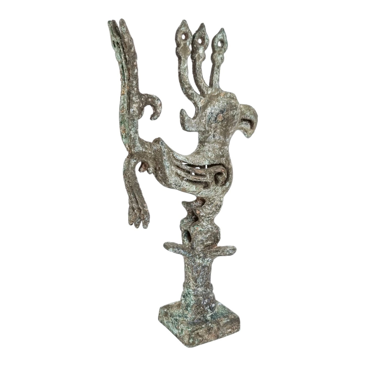 Sanxingdui bronze bird phoenix statue Shang dynasty