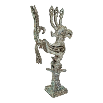 Sanxingdui bronze bird phoenix statue Shang dynasty