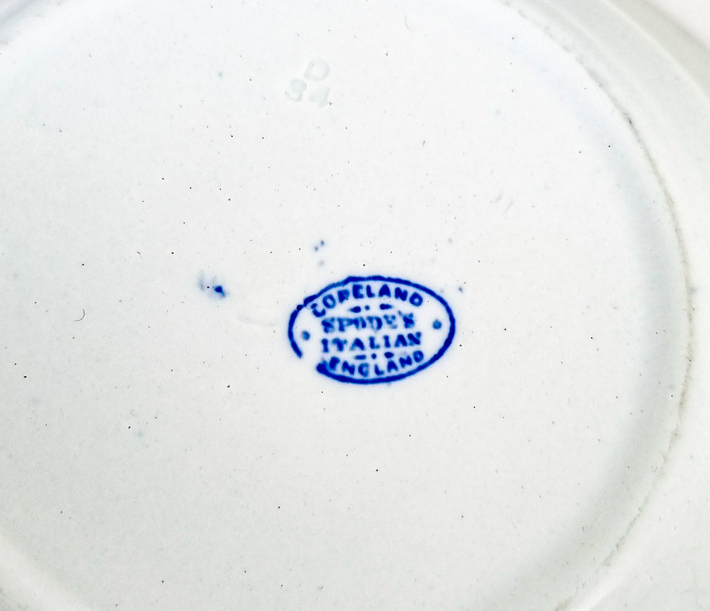 1930’s Copeland Spode porcelain blue “Italian” serving salad bowl