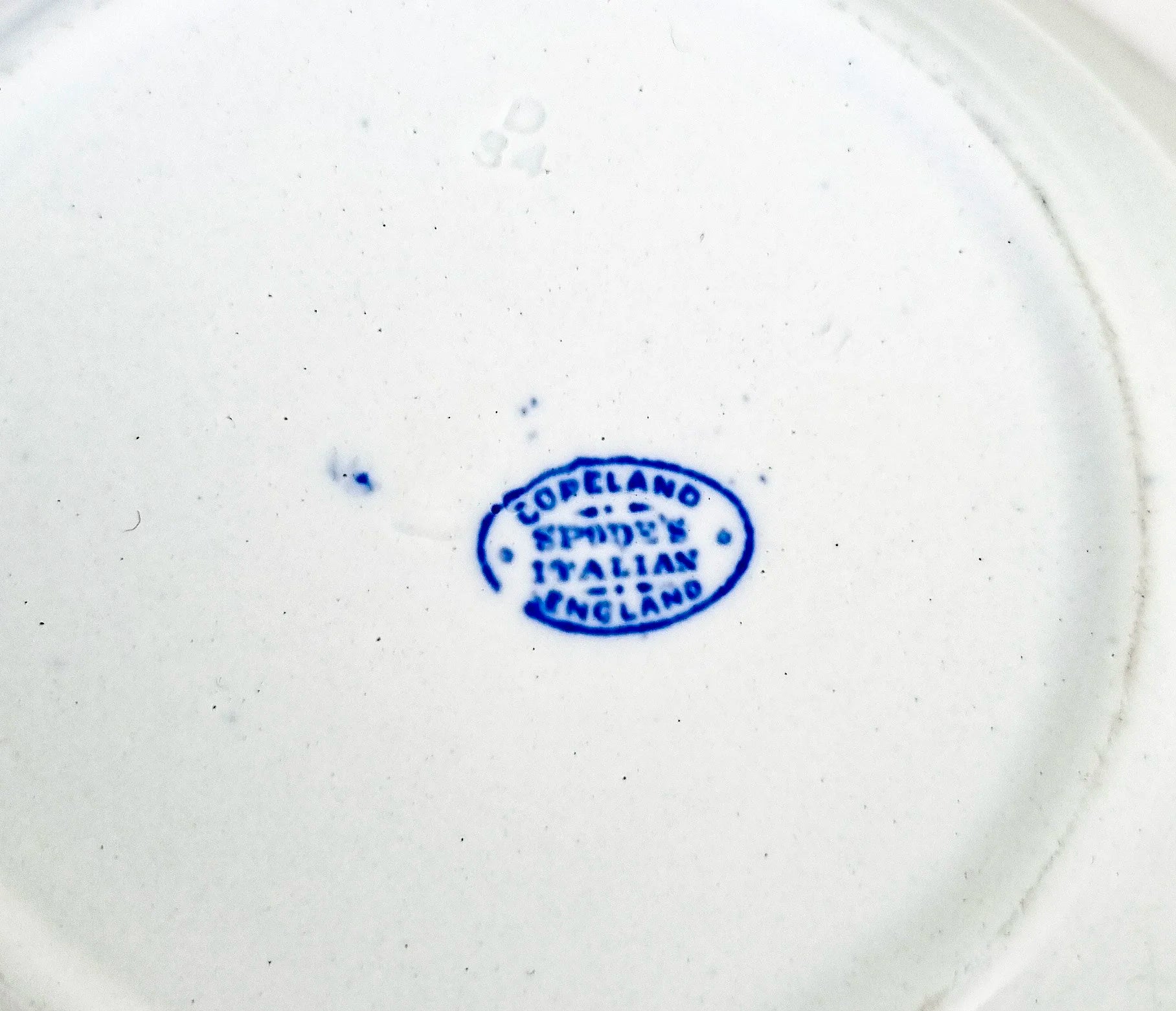 1930’s Copeland Spode porcelain blue “Italian” serving salad bowl