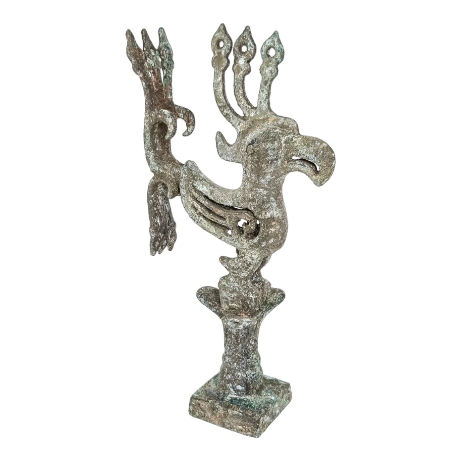 Sanxingdui bronze bird phoenix statue Shang dynasty