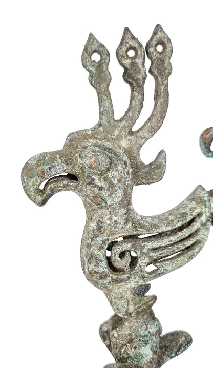 Sanxingdui bronze bird phoenix statue Shang dynasty