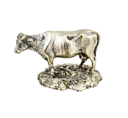 Victorian silver plated novelty dome lidded butter dish/ cheese strainer with cow finial